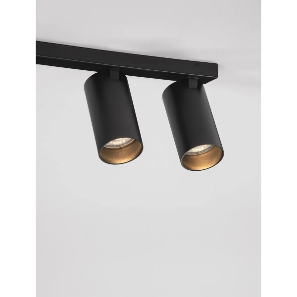 Metalowa lampa sufitowa FALORIA LE45649 tubki regulowane czarne