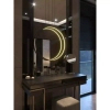 Pierścieniowa lampa wisząca VISUAL czarna P0652 1xLED 22W 3000K IP44 do łazienki