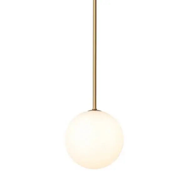 Wisząca lampa Kier 10308 szklana kula ball biała złota