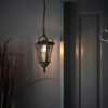 Lampa wisząca latarnia Drayton YG-3503 Endon IP44 przezroczysty czarny