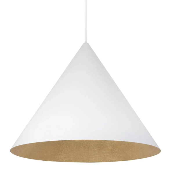 Pojedyncza zwisająca lampa VESUVIO 41029 kompozyt minelany biały