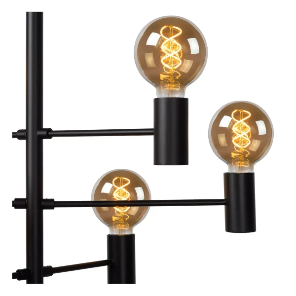 Industrialna lampa wisząca Leanne 21421/10/30 Lucide do salonu czarna