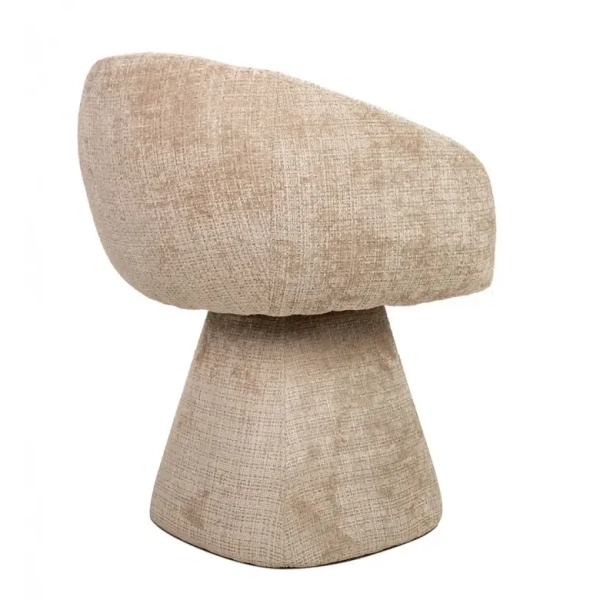 Obrotowe krzesło PEDRA MM1501100298 beżowe taupe tkanina 45cm