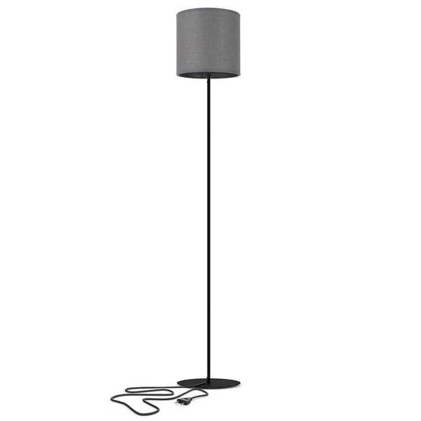 Cylinder abażur na podstawę Petit 8337 Nowodvorski do sypialni szary