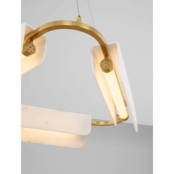 Dekoracyjna lampa wisząca MAIRANA LE44616 LED 34W 3000K złota biała