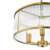 Jadalniana lampa wisząca Evelyn EVE0363 szklana brązowy przezroczysty