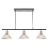 Potrójna lampa wisząca Boyd BOY0375 Dar Lighting nad stół mosiądz