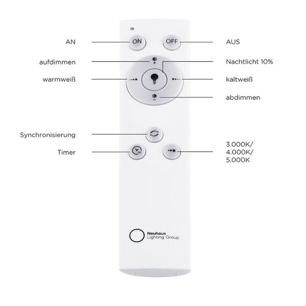 Okrągła lampa sufitowa Anika 14327-16 Just Light LED 60W 2700-5000K biały