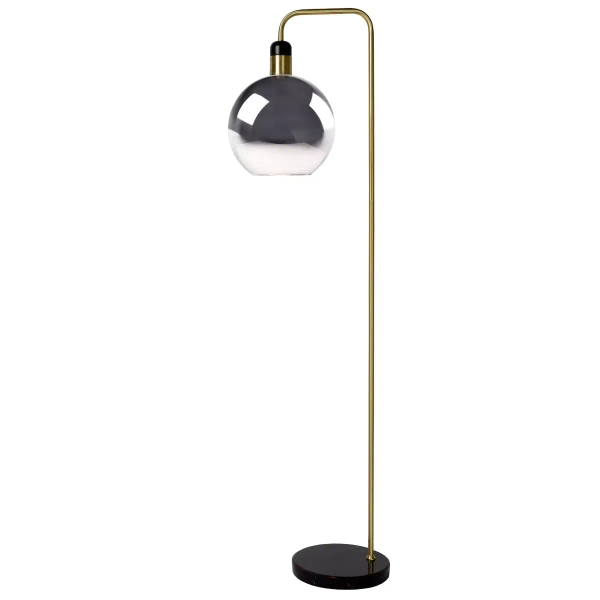 Stojąca lampa do salonu Julius 34738/01/65 Lucide loft czarna złota