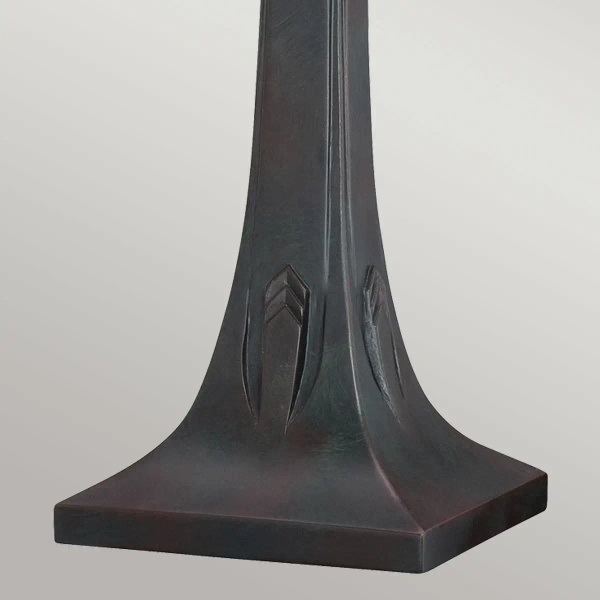 Witrażowa stołowa lampa Navajo QZ-NAVAJO-TL-VB szklana brązowa