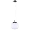 Sypialniana lampa wisząca VIBE 4759 szklana kula czarny biały