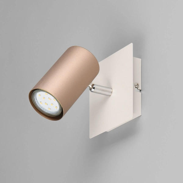 Kinkiet ścienny do salonu MARLEY 802400165 Trio tubka brązowa