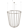 Wisząca lampa no. Moon 5142 Shilo druciana dekoracyjna platyna