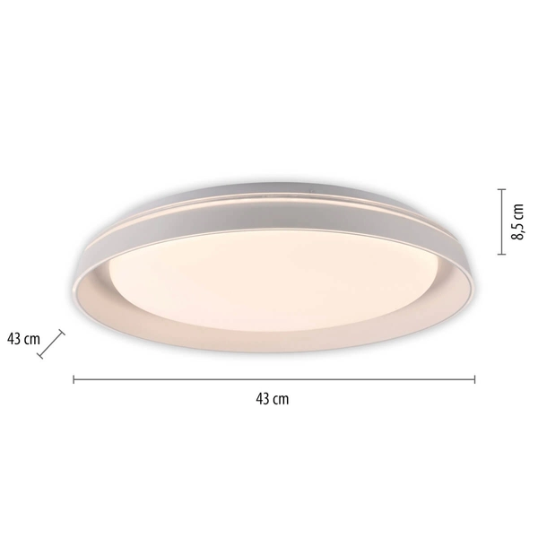 Plafon do jadalni Sati 14368-16 Just Light LED 19,5W 3000K okrąg biały