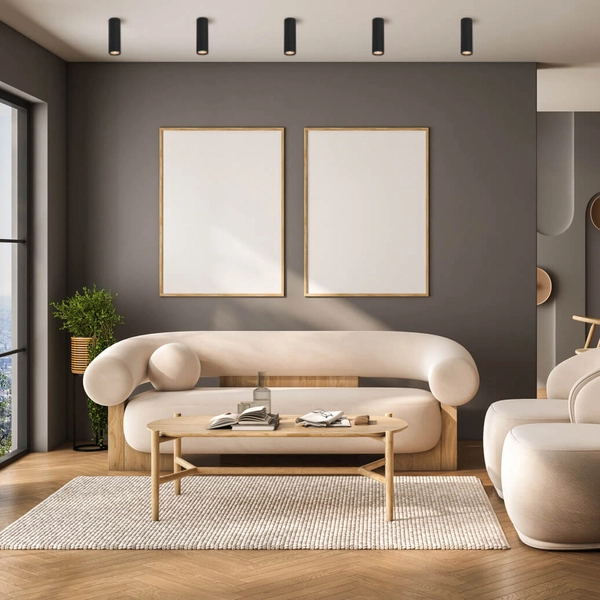 Sypialniana lampa sufitowa Rilok CLN-83920-M-BK rurka punktowa czarna