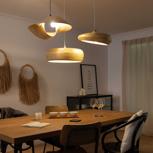 Jadalniana lampa wisząca japandi Boho ABR-NLW27-BH-E27 boho naturalny