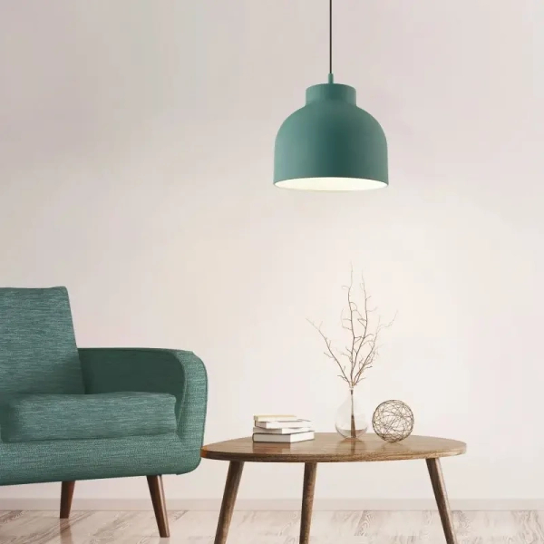 Lampa zwisowa kopuła do jadalni Sven 99222/73 nad stół turkusowa