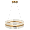 Wisząca kryształowa lampa nad stół 22040 LED 68W 3000K ring złoty