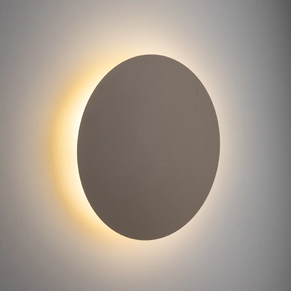 Dekoracyjna lampa ścienna Luna Sabia 10625 okrągłą koło beżowy