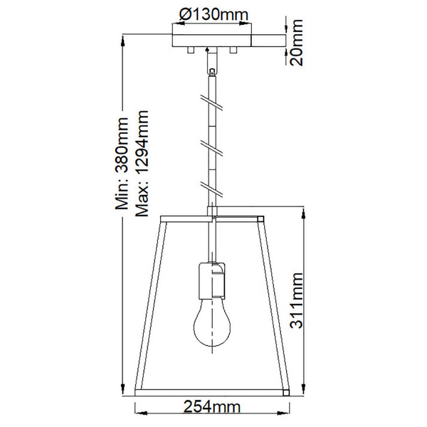 Industrialna lampa wisząca Fulton HK-FULTON-P metalowa mosiądz czarna