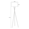 Podłogowa lampa Remi K-4363 stojąca do salonu biała