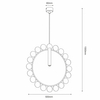 Nowoczesna lampa wisząca no.O 5060 Shilo okrągła metalowa czarna