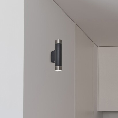 Tuba LAMPA ścienna ZIRCON 5073 Rabalux minimalistyczny kinkiet do przedpokoju czarny