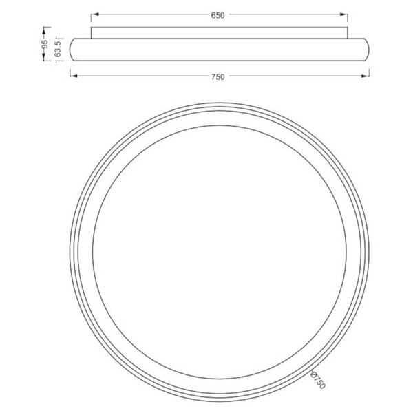 Sypialniany plafon CARDONA 649617531 Trio LED 59W 2300-4000K biały