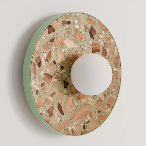 Kinkiet ścienny do łazienki LEGRA 21416113 okrągły IP44 szałwiowy biały