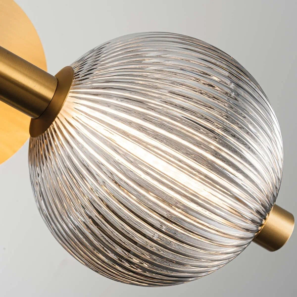 Kulista lampa ścienna Palmas QN-PALMAS-3W-BG LED 27W 3000K IP44 złota