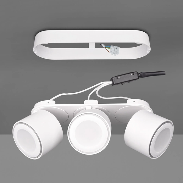 Potrójna lampa sufitowa TAURUS 652910331 Trio LED 5W 3000K biała