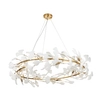 Ceramiczna lampa zwisowa Botanika XY080P-100 liście złota biała
