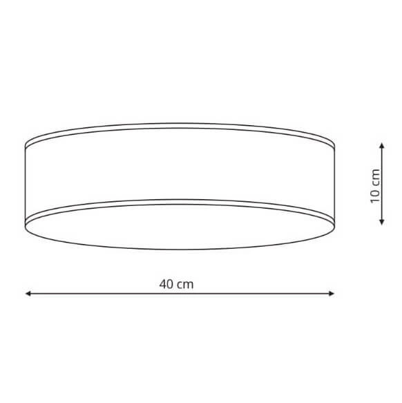 Okrągły plafon Alto LP-81008/3C WH Light Prestige abażurowy biały