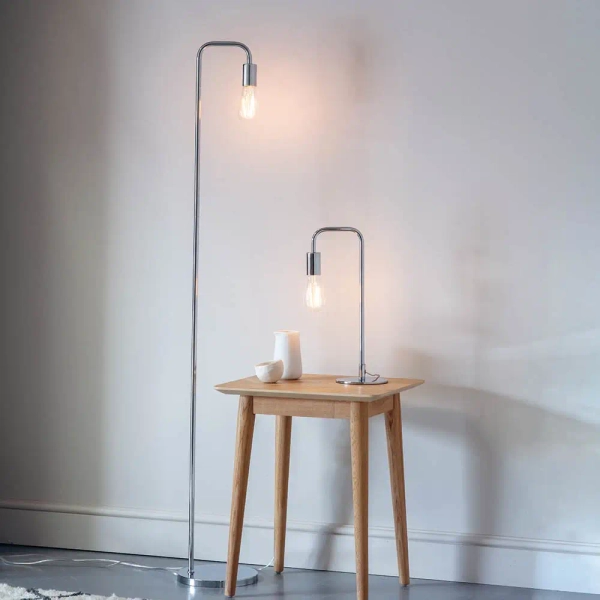 Stołowa lampka do gabinetu Rubens 76344 metalowa chrom