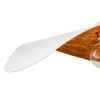 Lampa wisząca kompozyt LEAF miedziana biała 1xE27 do jadalni 41922