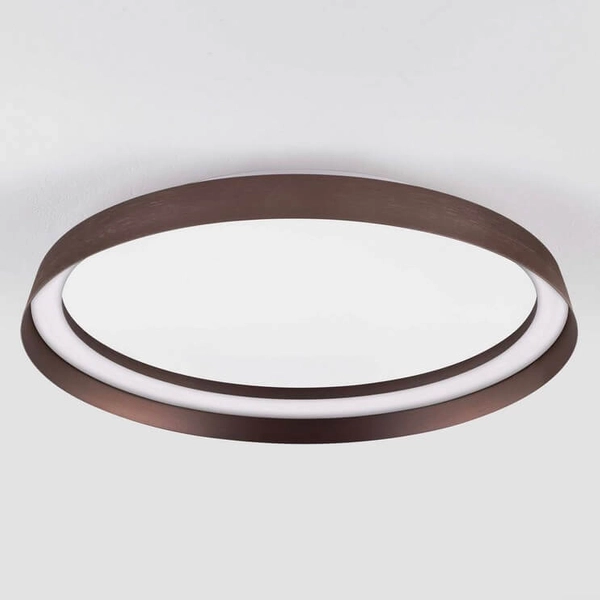 Plafon sypialniany BATALLAS LE44652 LED 38W 2700-4000K okrągły ściemnialny brązowy