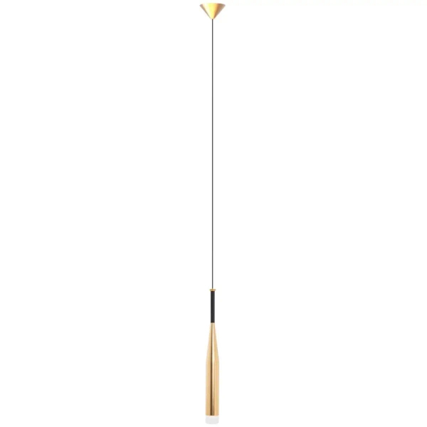 Lampa wisząca CONTE MD1998-1GL metalowa tuba ZWIS loft złoty