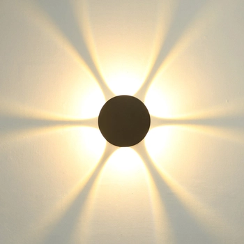 Elewacyjny kinkiet Macba OWL-6031-6-4K Italux LED 6W 4000K IP54 czarny