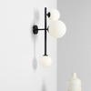 Loftowy kinkiet DIONE 1092Y1 Aldex szklane kule lampa ścienna czarna