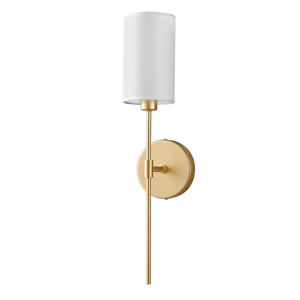 Ścienny kinkiet DARLING ST-9501W GOLD z abażurem złoty biały