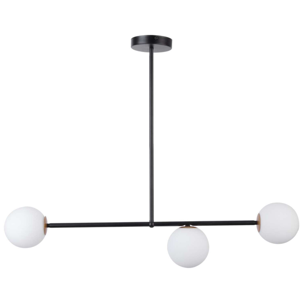 Industrialna LAMPA sufitowa GAMA 33190 Sigma metalowa OPRAWA natynkowa kule balls sticks loftowe molekuły czarne