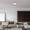 Ledowy plafon nowoczesny Lupita LED 40W 3000-6500K czarny biały
