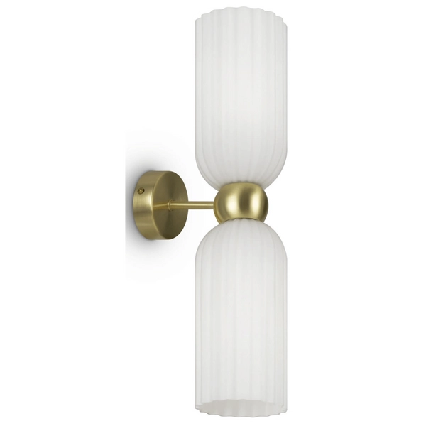 Lampa ścienna Antic MOD302WL-02W szklana złota biała