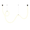 Lampa wisząca wąż ledowy SNAKE MD1021-4 black czarna metal PVC LED 60W 3000K 4M do jadalni