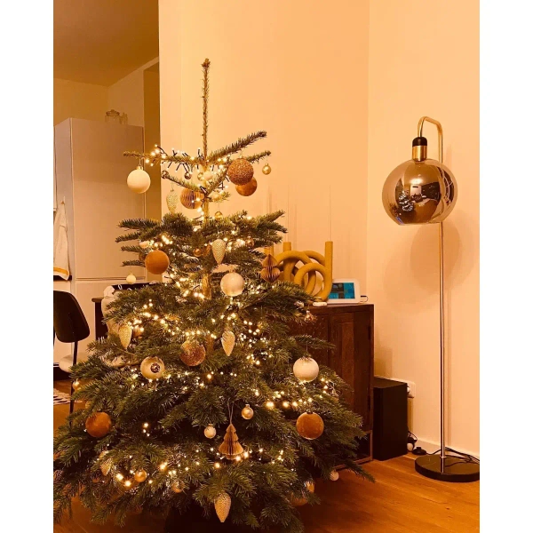 Stojąca lampa do salonu Julius 34738/01/65 Lucide loft czarna złota