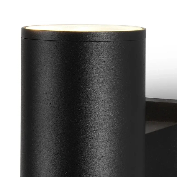 Metalowa lampa naścienna Bowery O574WL-01B IP54 czarna