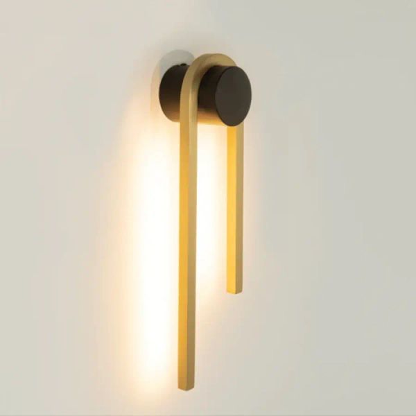 Dekoracyjna lampa ścienna 23106 LED 11W 3000K metalowa złota czarny