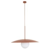 Nowoczesna wisząca lampa Slate 10911 mleczna kula ceglany