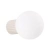 Kulista lampa ścienna HALO SL.1717 do łazienki IP44 beżowa biała