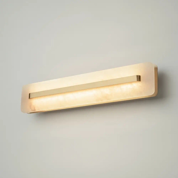 Podłużny kinkiet ścienny Albatre MOD366WL-L9BS3K LED 8W 3000K mosiądz